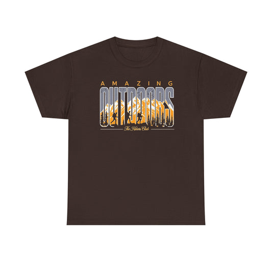 Amazing Outdoors T-Shirt — Scenic Mountain Camping Graphic Tee
