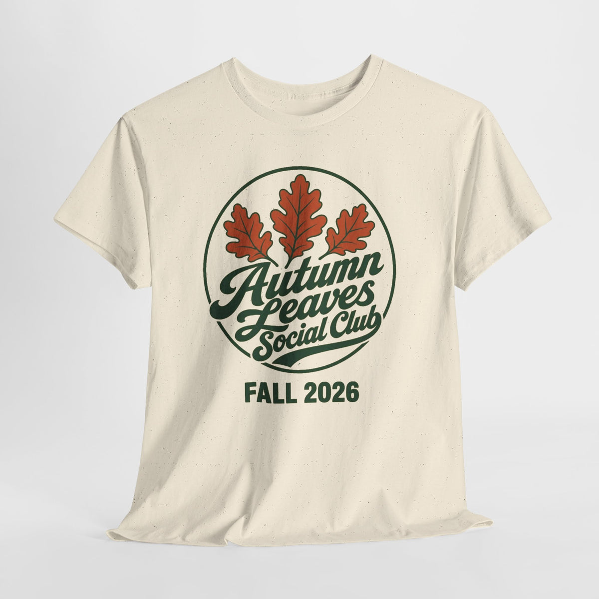 Autumn Leaves Social Club Tee — Fall 2026 Vintage Leaf Graphic T-Shirt
