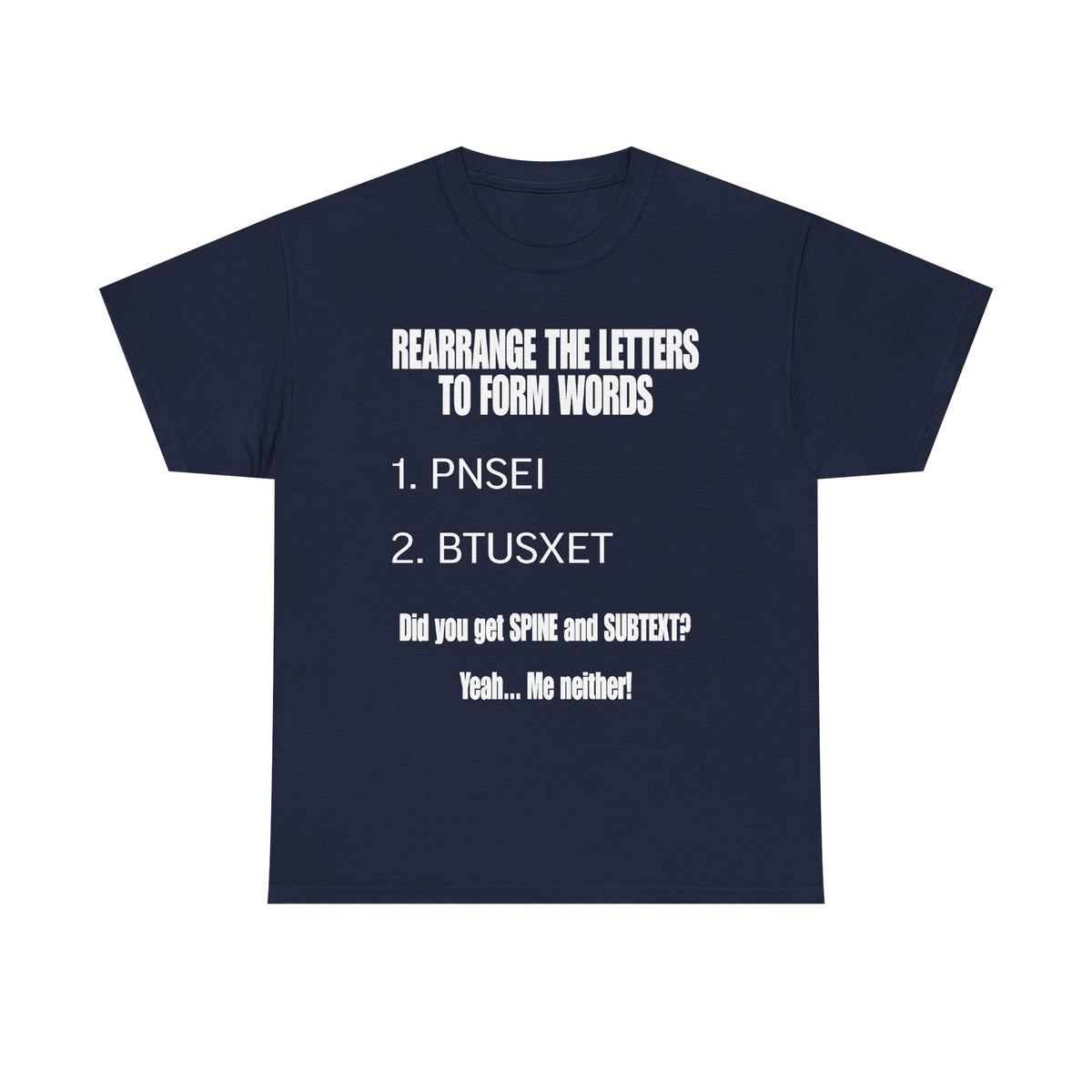 Funny Word Puzzle T-Shirt — "Rearrange the Letters" Brain Teaser Tee
