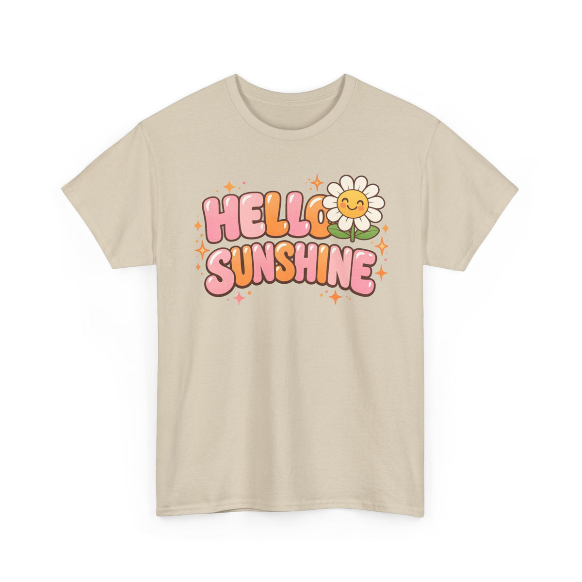 Hello Sunshine Daisy T-Shirt — Retro Cute Floral Graphic Tee