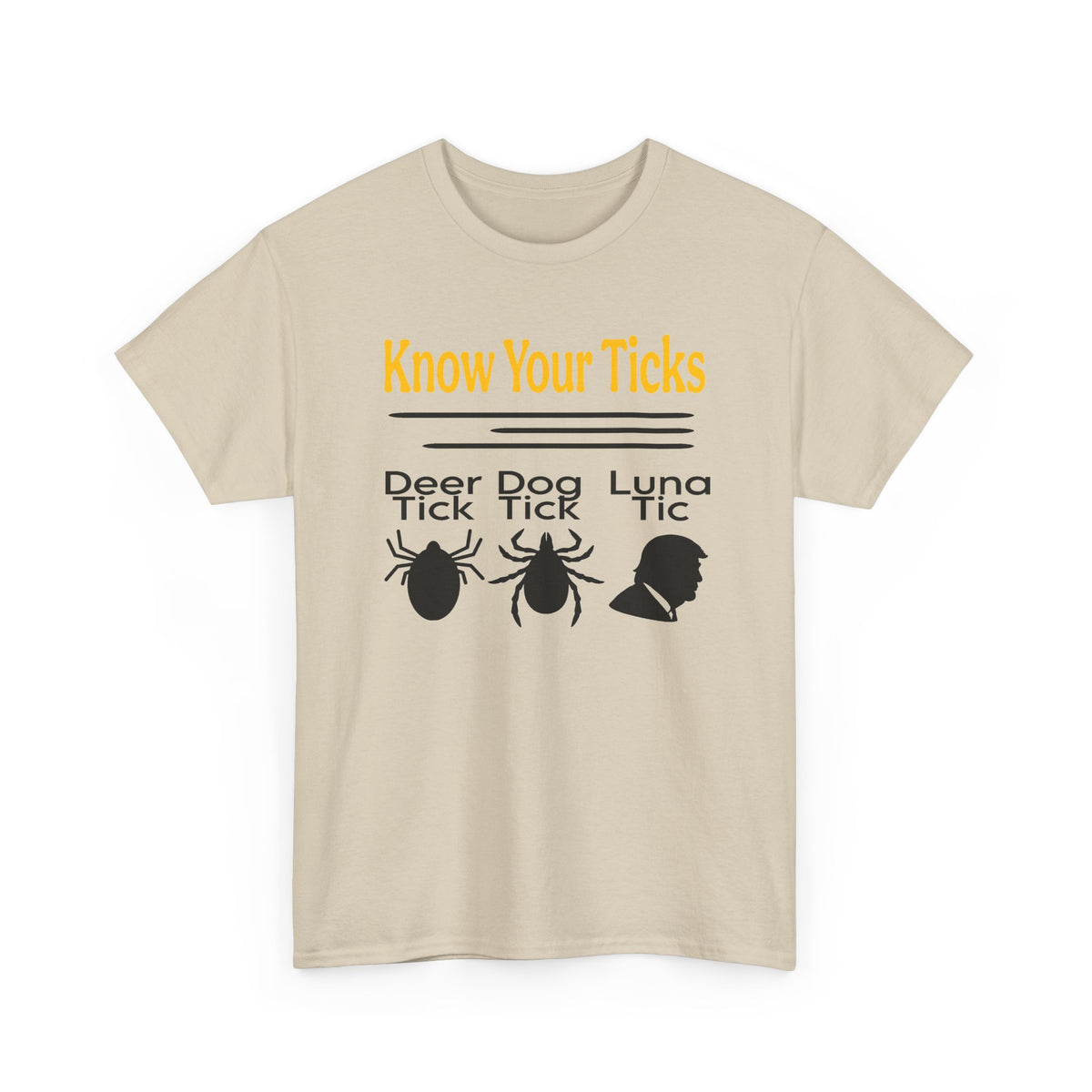 Know Your Ticks Tee — Tick Awareness Shirt (Deer, Dog, Luna)
