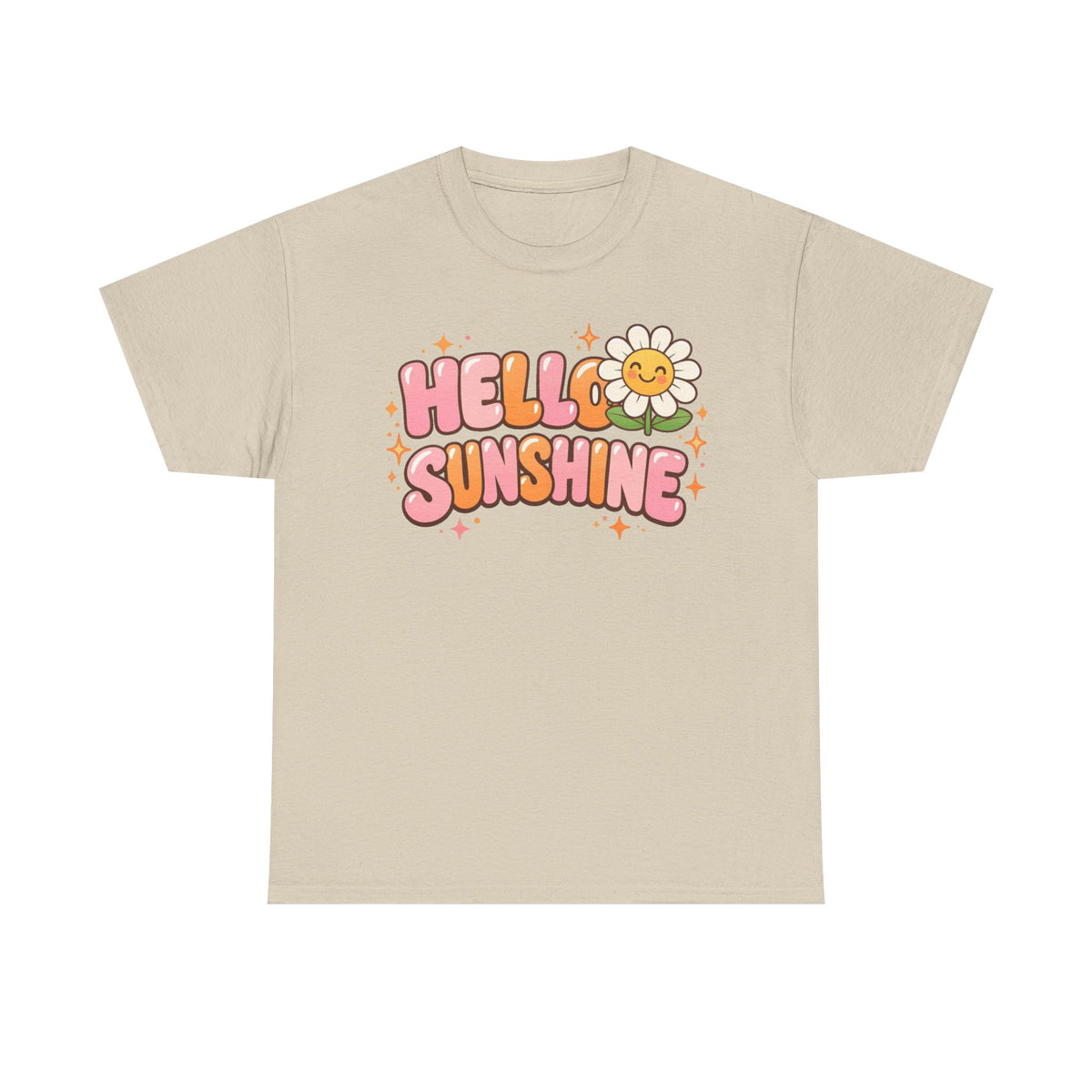 Hello Sunshine Daisy T-Shirt — Retro Cute Floral Graphic Tee