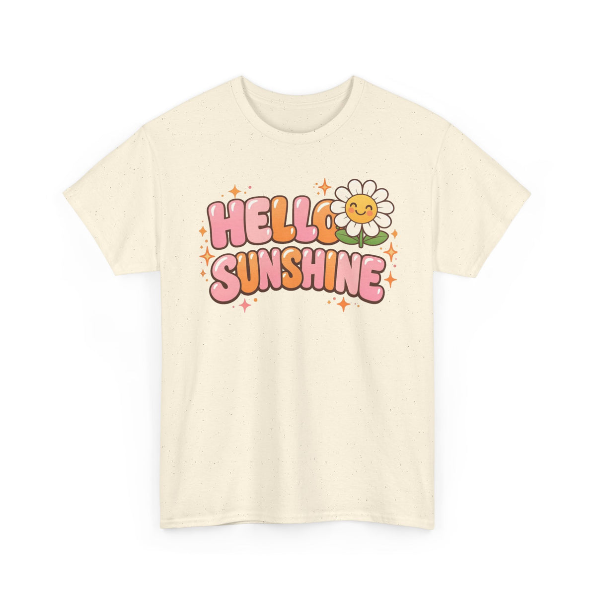 Hello Sunshine Daisy T-Shirt — Retro Cute Floral Graphic Tee