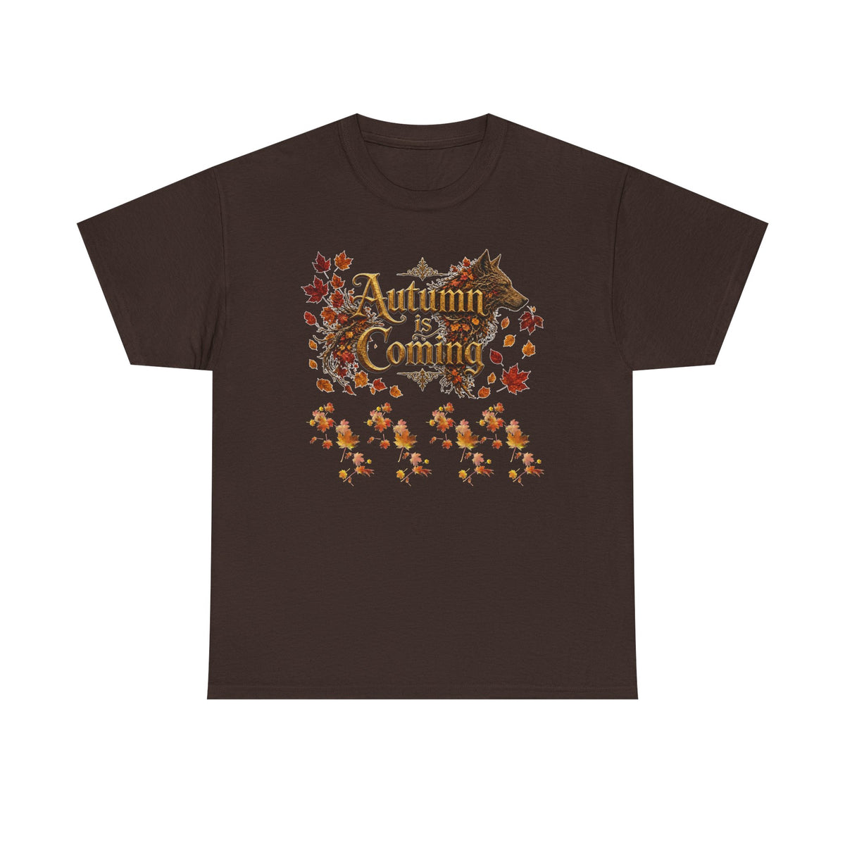 Autumn Is Coming Tee — Vintage Fall Leaves Shirt for Cozy Seasonal Style