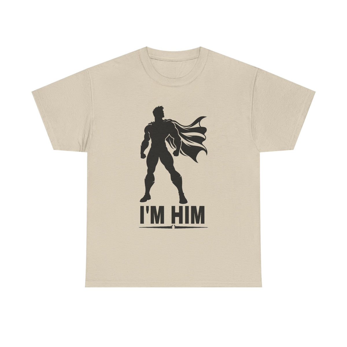 Superhero Silhouette Tee – "I'M HIM" Graphic Shirt for Fans & Gift Giving