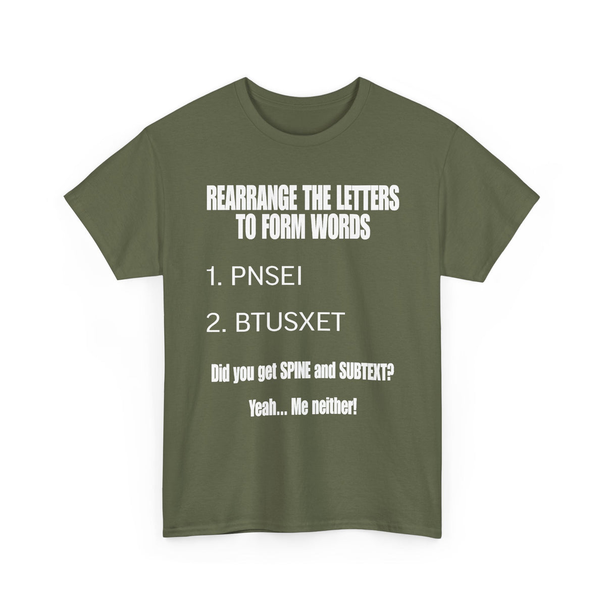 Funny Word Puzzle T-Shirt — "Rearrange the Letters" Brain Teaser Tee