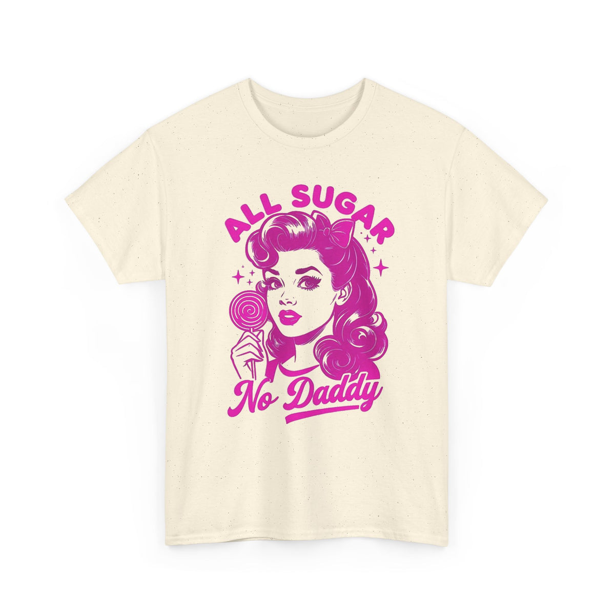 All Sugar No Daddy Tee — Retro Pinup Graphic T-Shirt