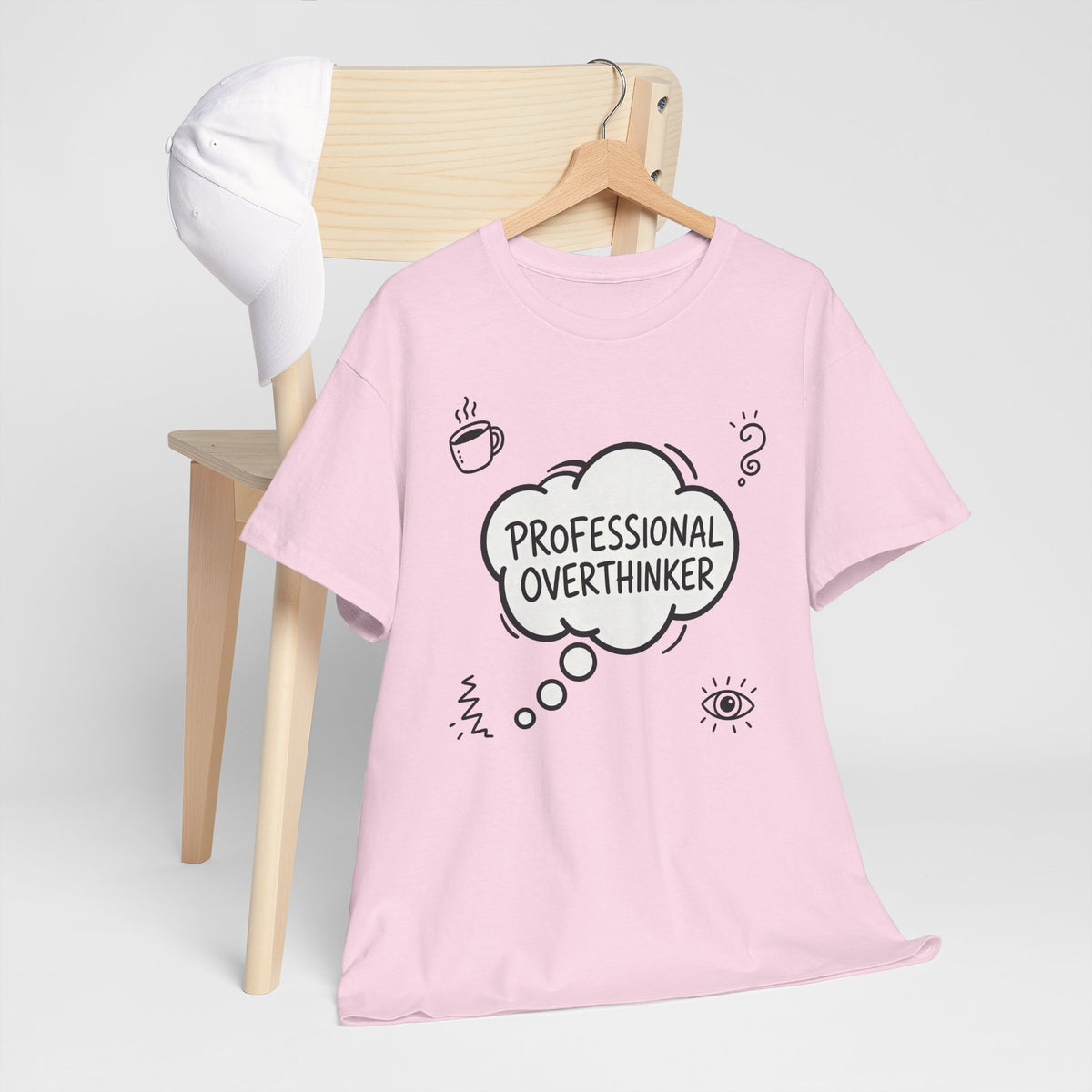 Professional Overthinker T-Shirt — Funny Graphic Tee for Thinkers