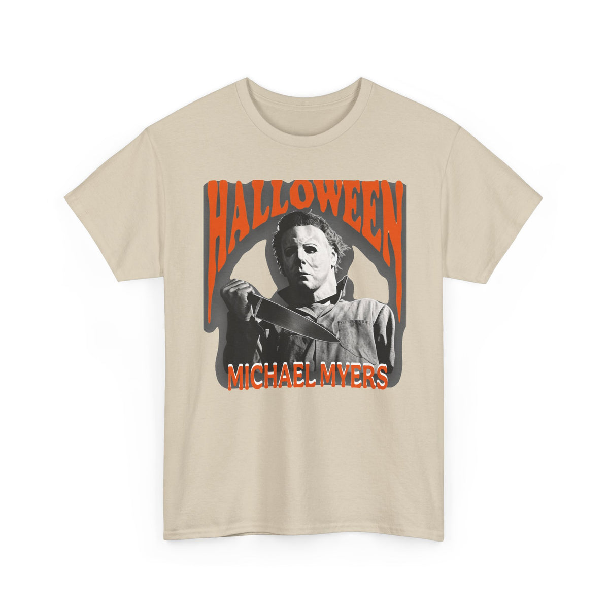 Halloween Horror Tee — Michael Myers Mask Graphic Shirt