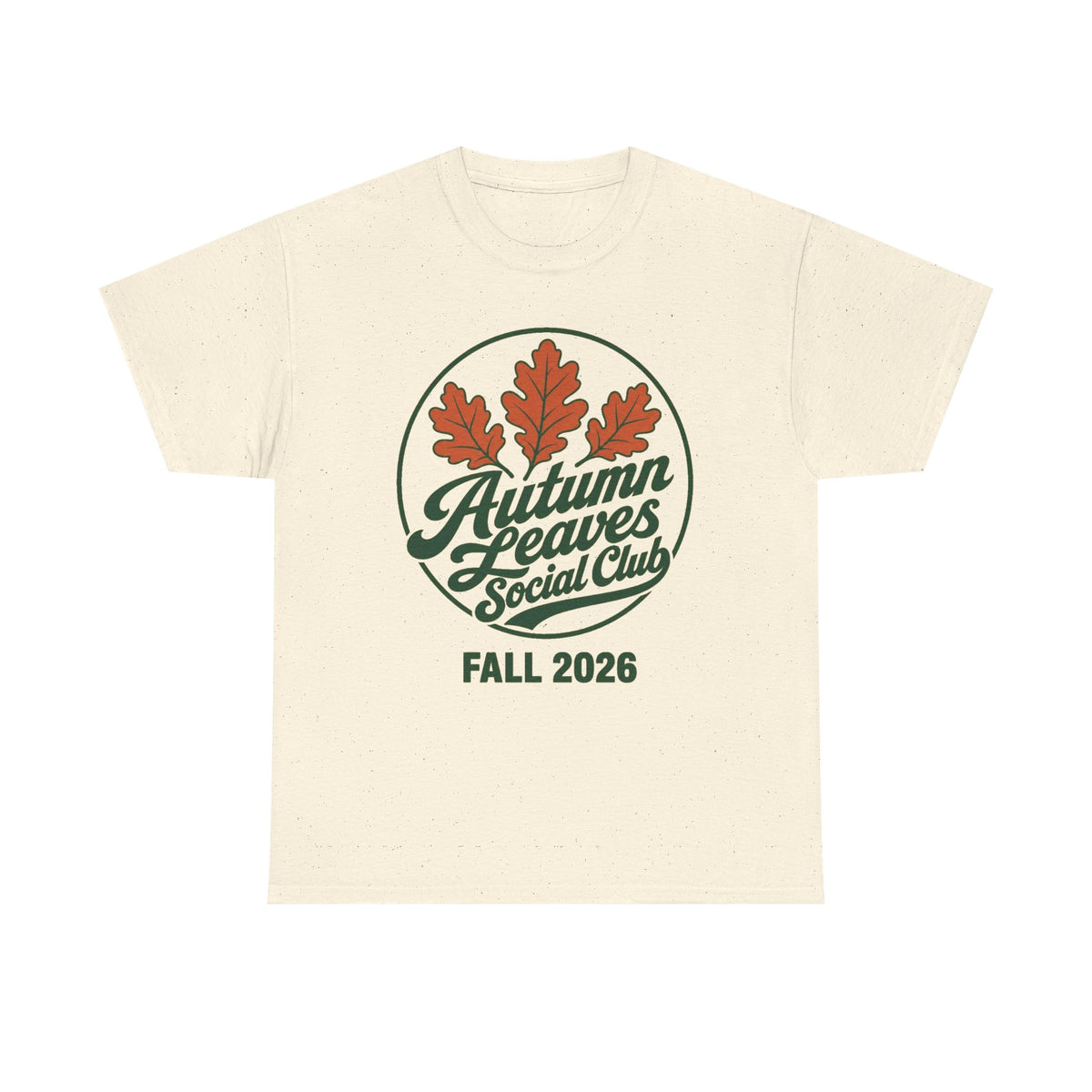 Autumn Leaves Social Club Tee — Fall 2026 Vintage Leaf Graphic T-Shirt
