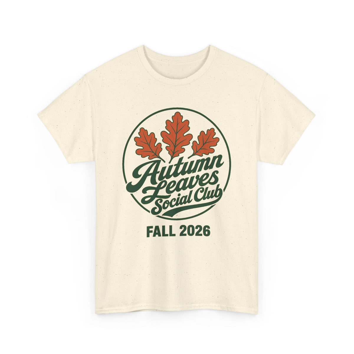 Autumn Leaves Social Club Tee — Fall 2026 Vintage Leaf Graphic T-Shirt