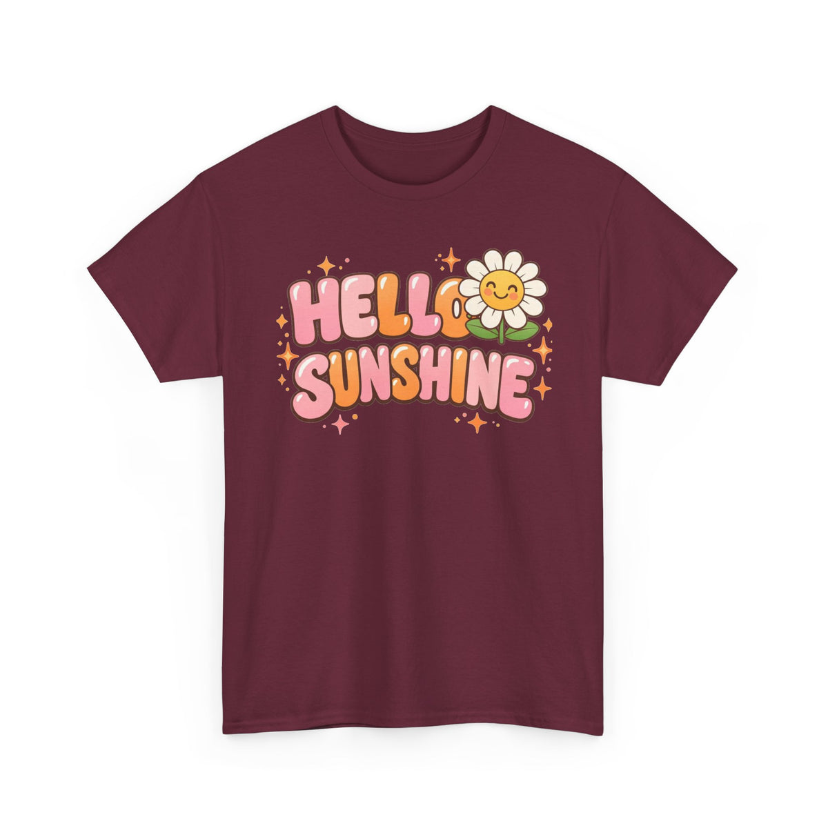 Hello Sunshine Daisy T-Shirt — Retro Cute Floral Graphic Tee