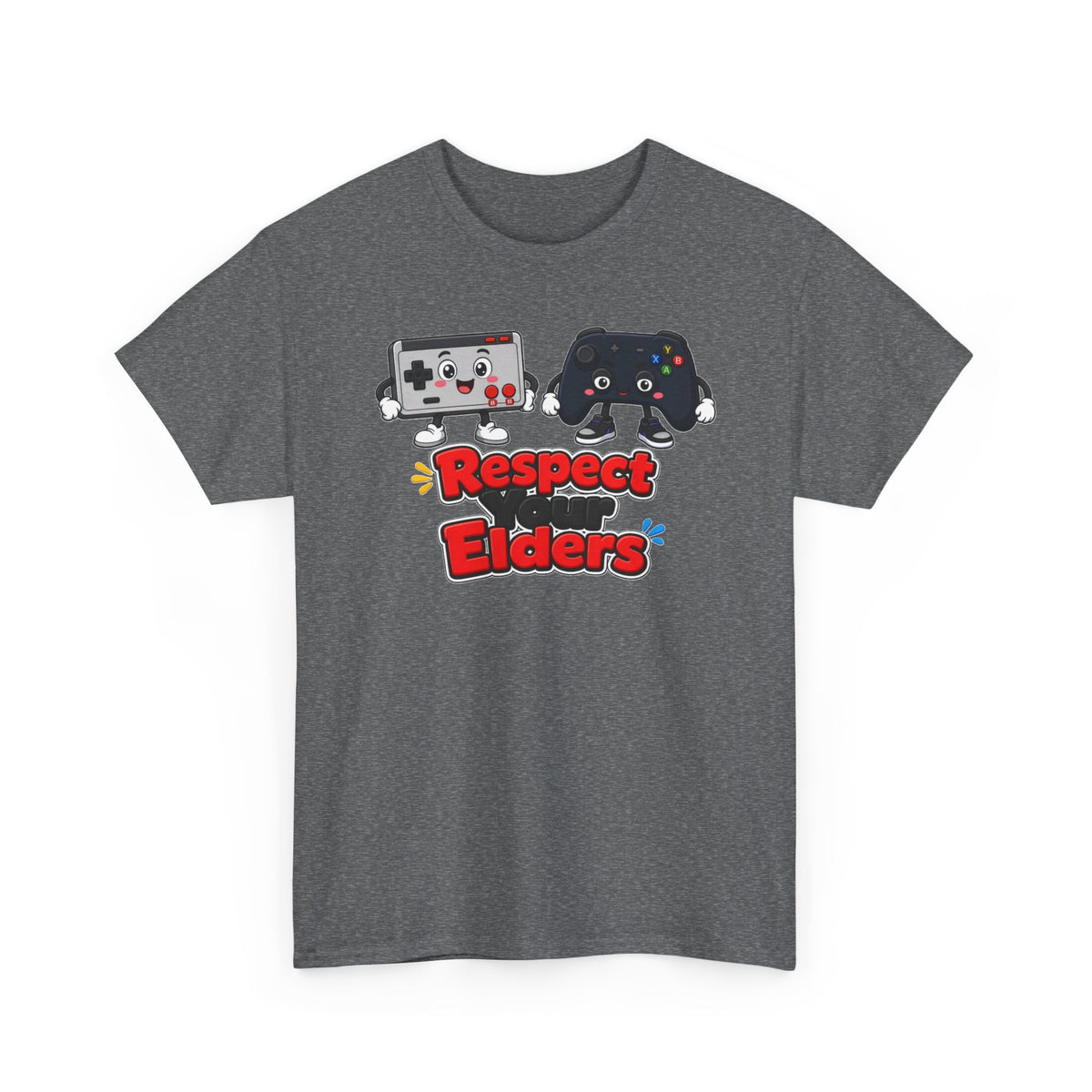Respect Elders T-Shirt — Cute Retro Game Controllers Design