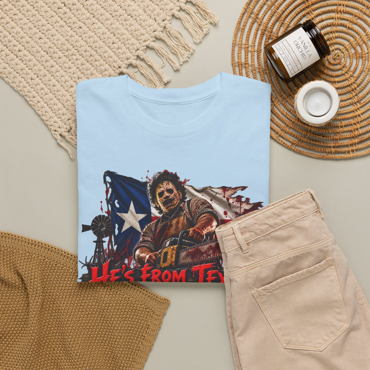 Chainsaw Massacre He's From Texas I Can Tell T-Shirt
