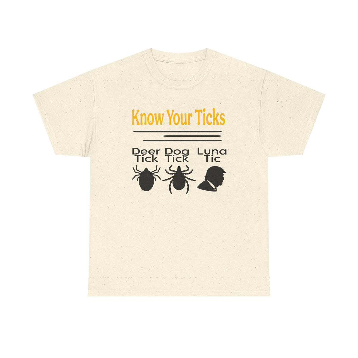 Know Your Ticks Tee — Tick Awareness Shirt (Deer, Dog, Luna)