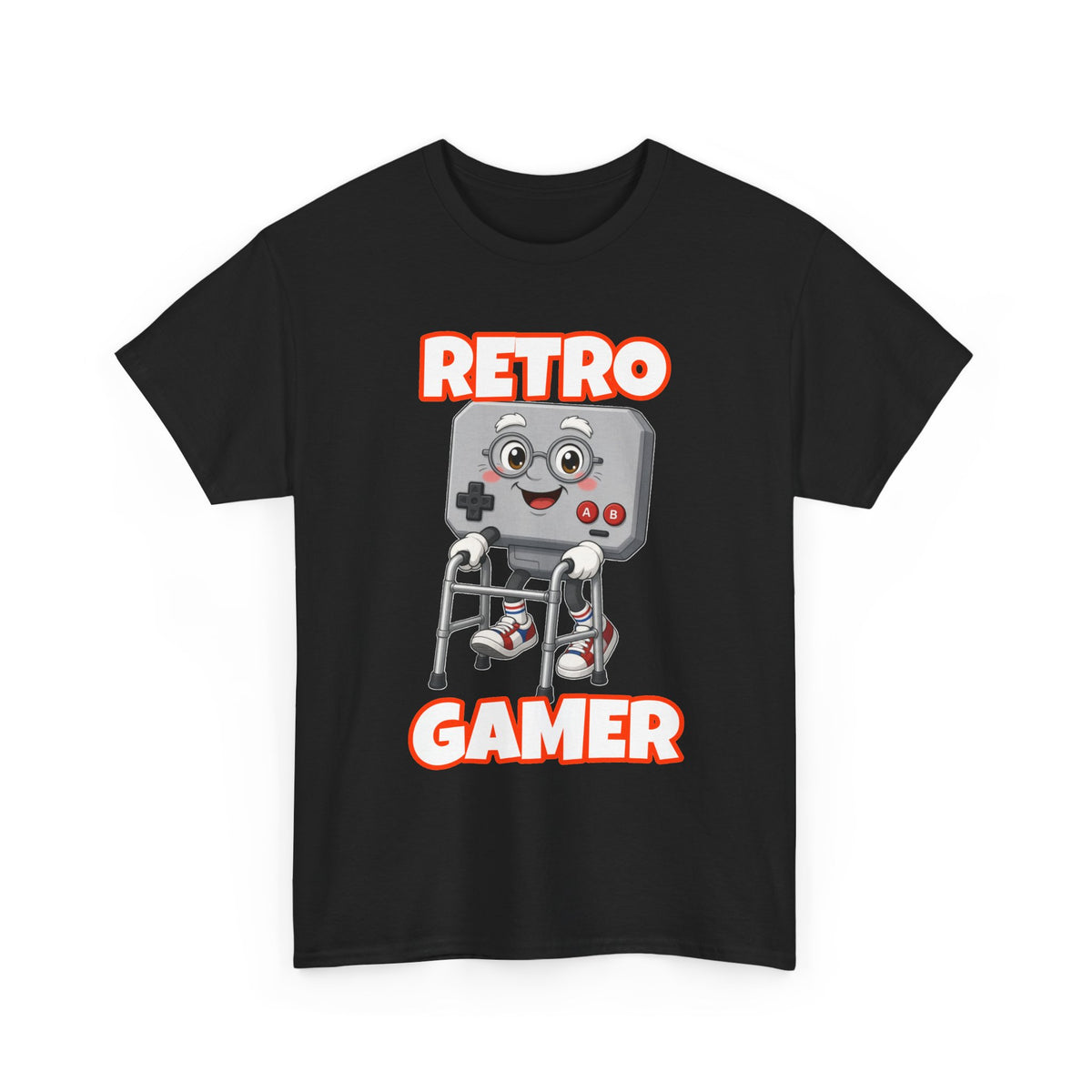 Retro Gamer T-Shirt — Vintage Game Controller Cartoon Graphic Tee