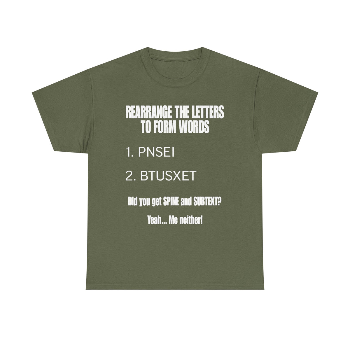 Funny Word Puzzle T-Shirt — "Rearrange the Letters" Brain Teaser Tee