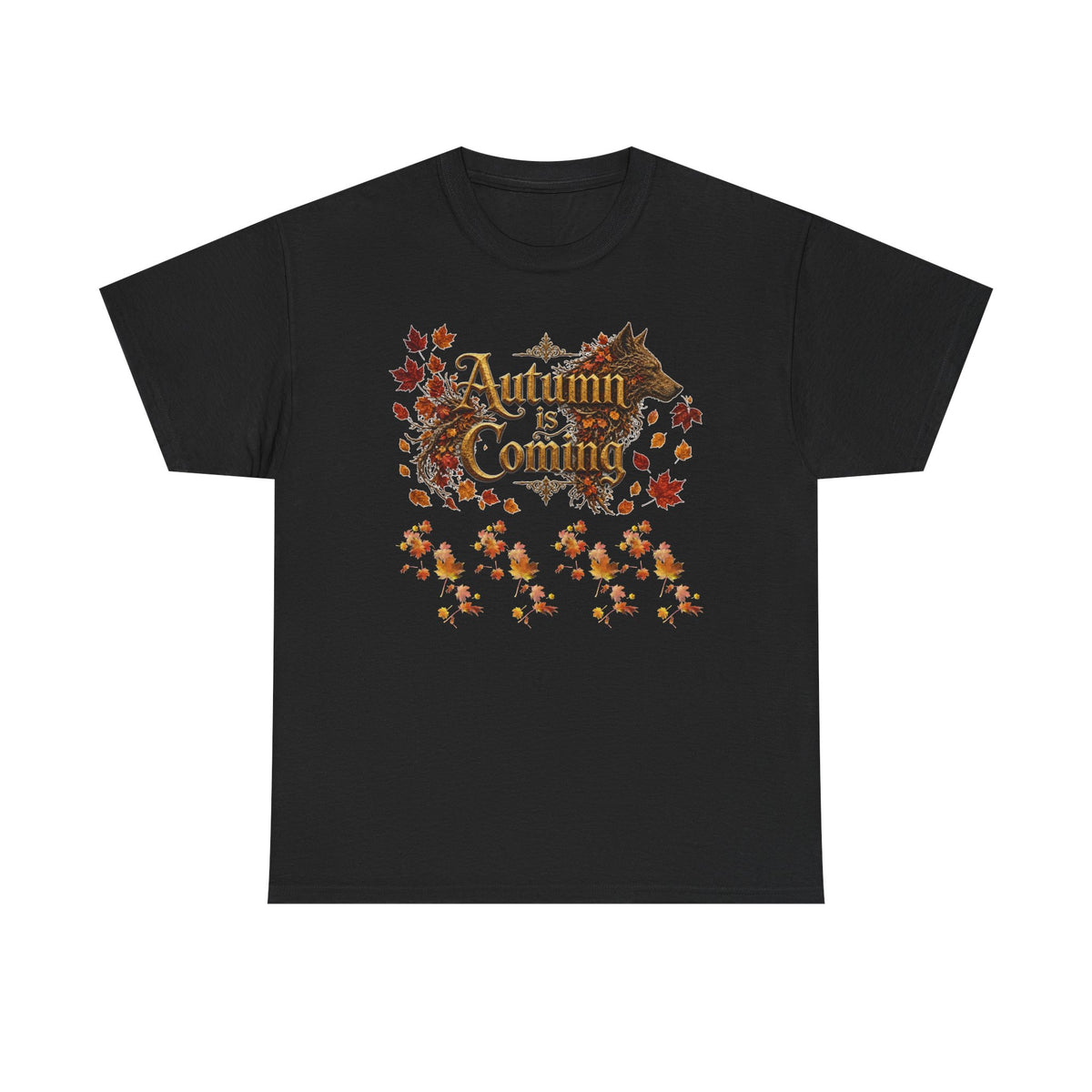 Autumn Is Coming Tee — Vintage Fall Leaves Shirt for Cozy Seasonal Style