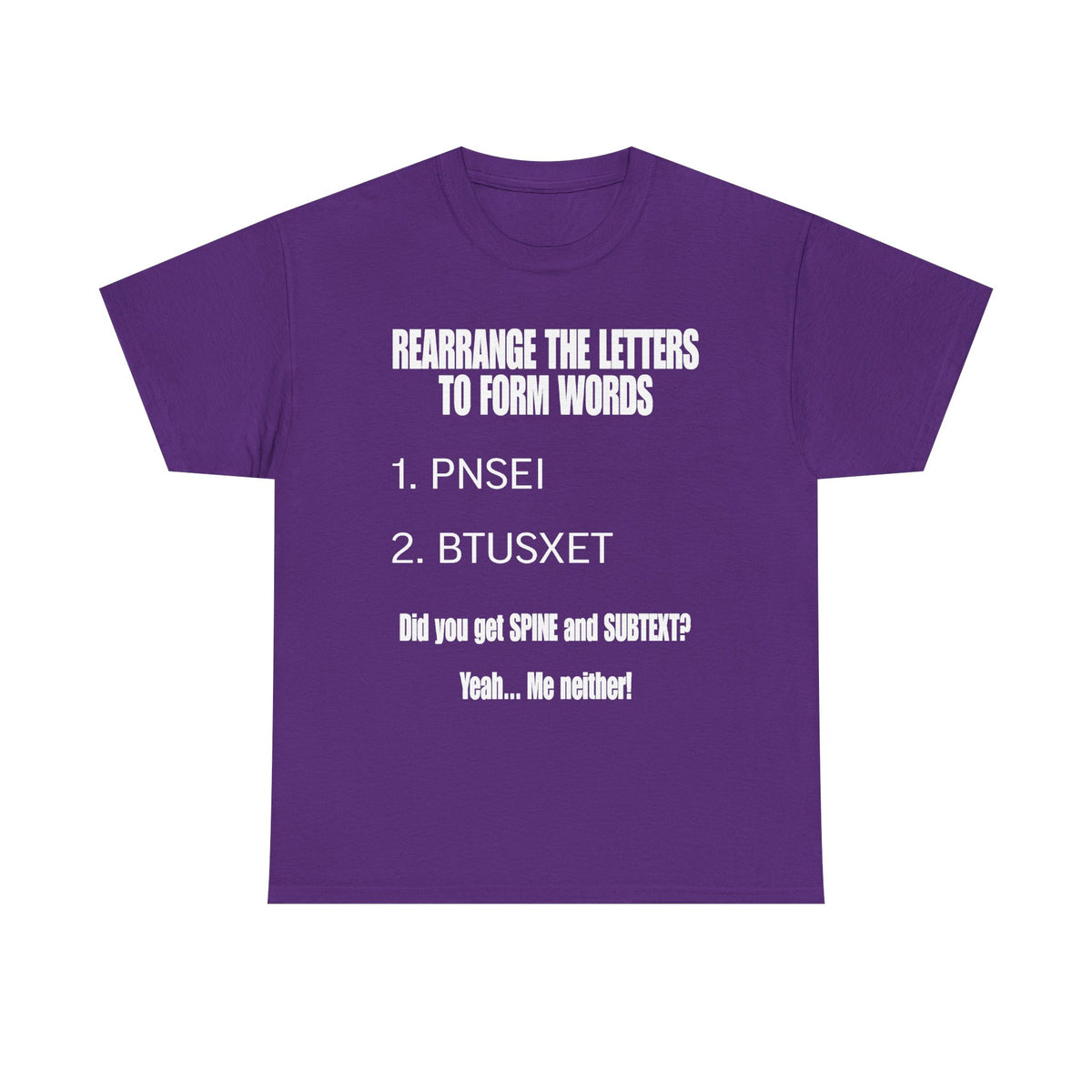 Funny Word Puzzle T-Shirt — "Rearrange the Letters" Brain Teaser Tee
