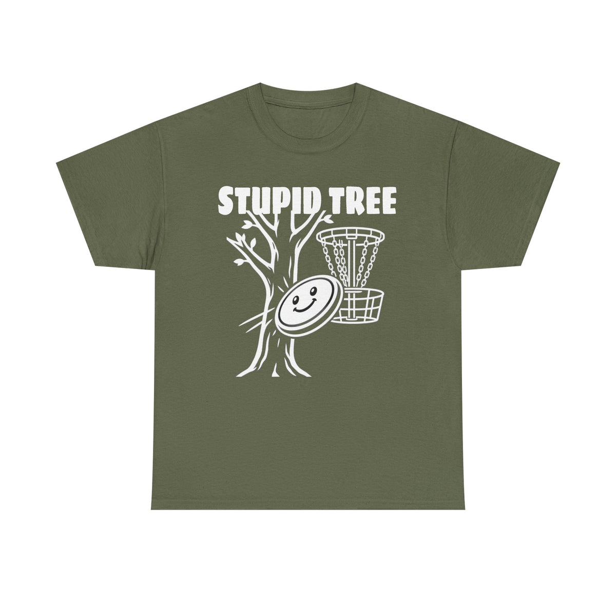 Disc Golf 'Stupid Tree' Funny Graphic Tee