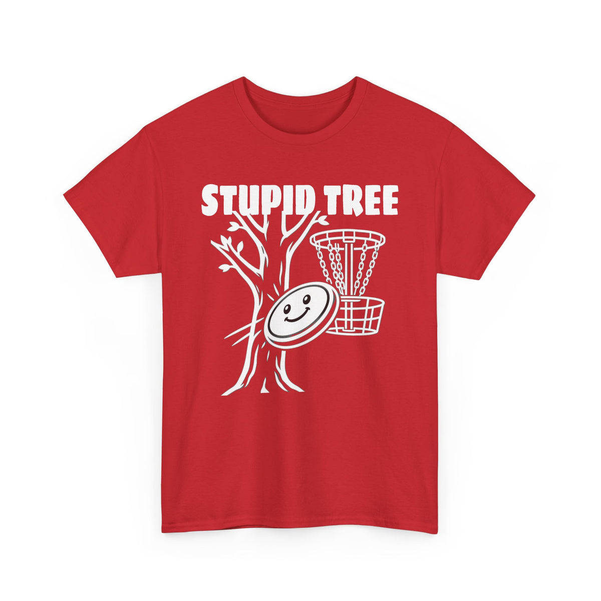 Disc Golf 'Stupid Tree' Funny Graphic Tee