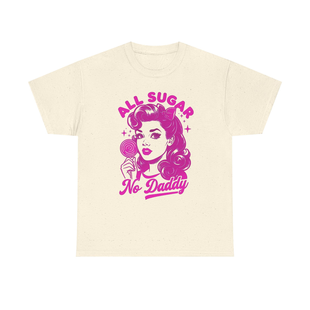 All Sugar No Daddy Tee — Retro Pinup Graphic T-Shirt