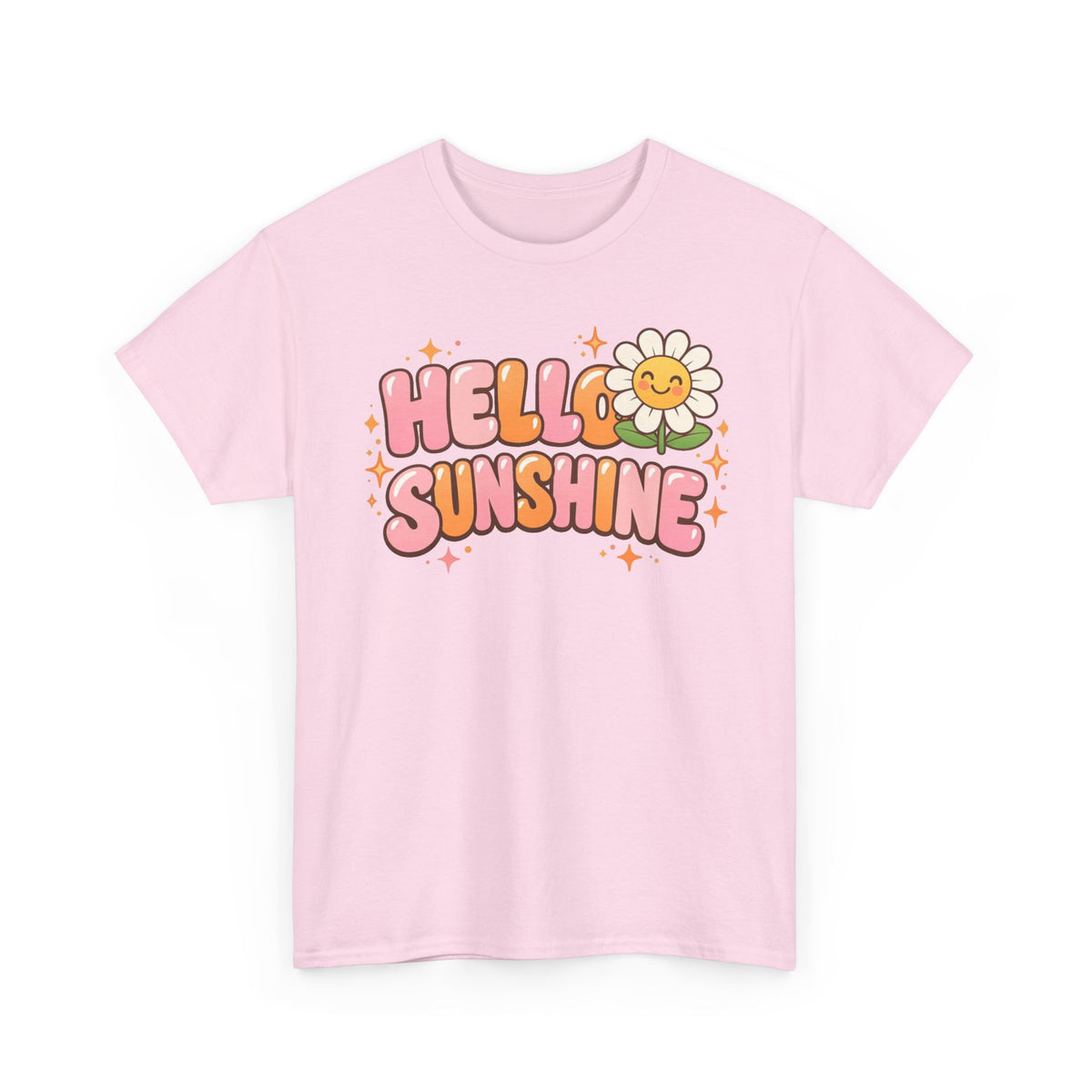Hello Sunshine Daisy T-Shirt — Retro Cute Floral Graphic Tee
