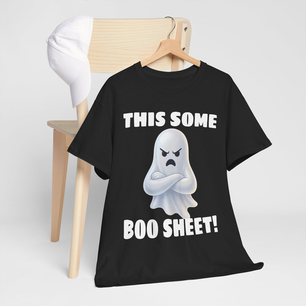 Funny Halloween T-Shirt - "This Some Boo Sheet!" Angry Ghost Tee