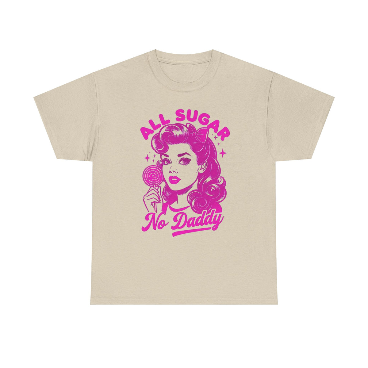 All Sugar No Daddy Tee — Retro Pinup Graphic T-Shirt