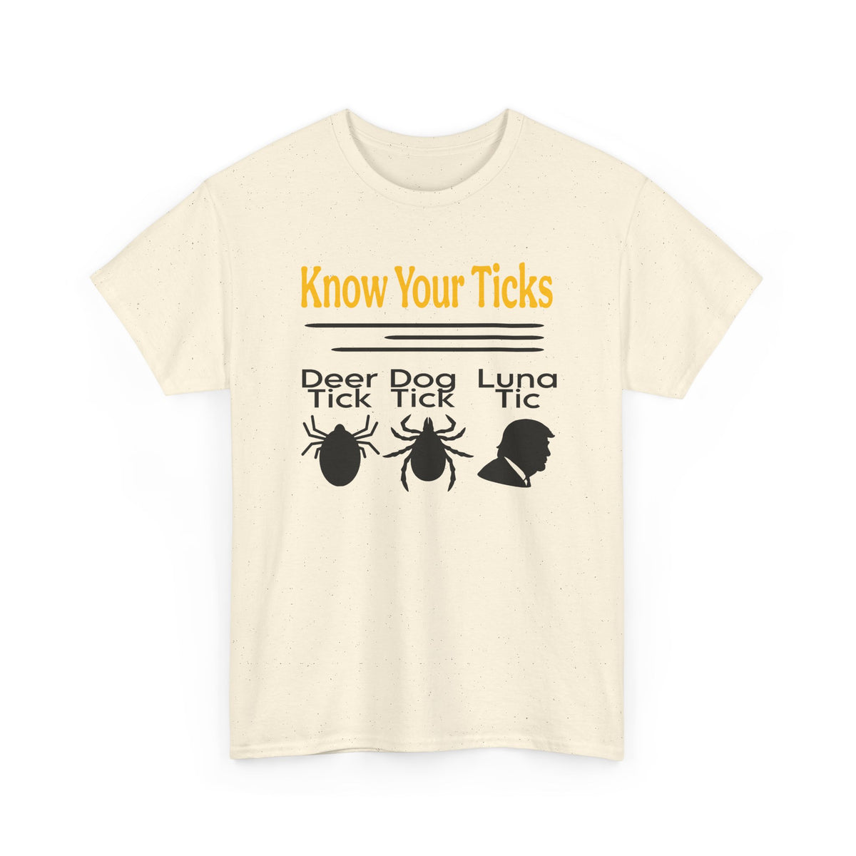 Know Your Ticks Tee — Tick Awareness Shirt (Deer, Dog, Luna)