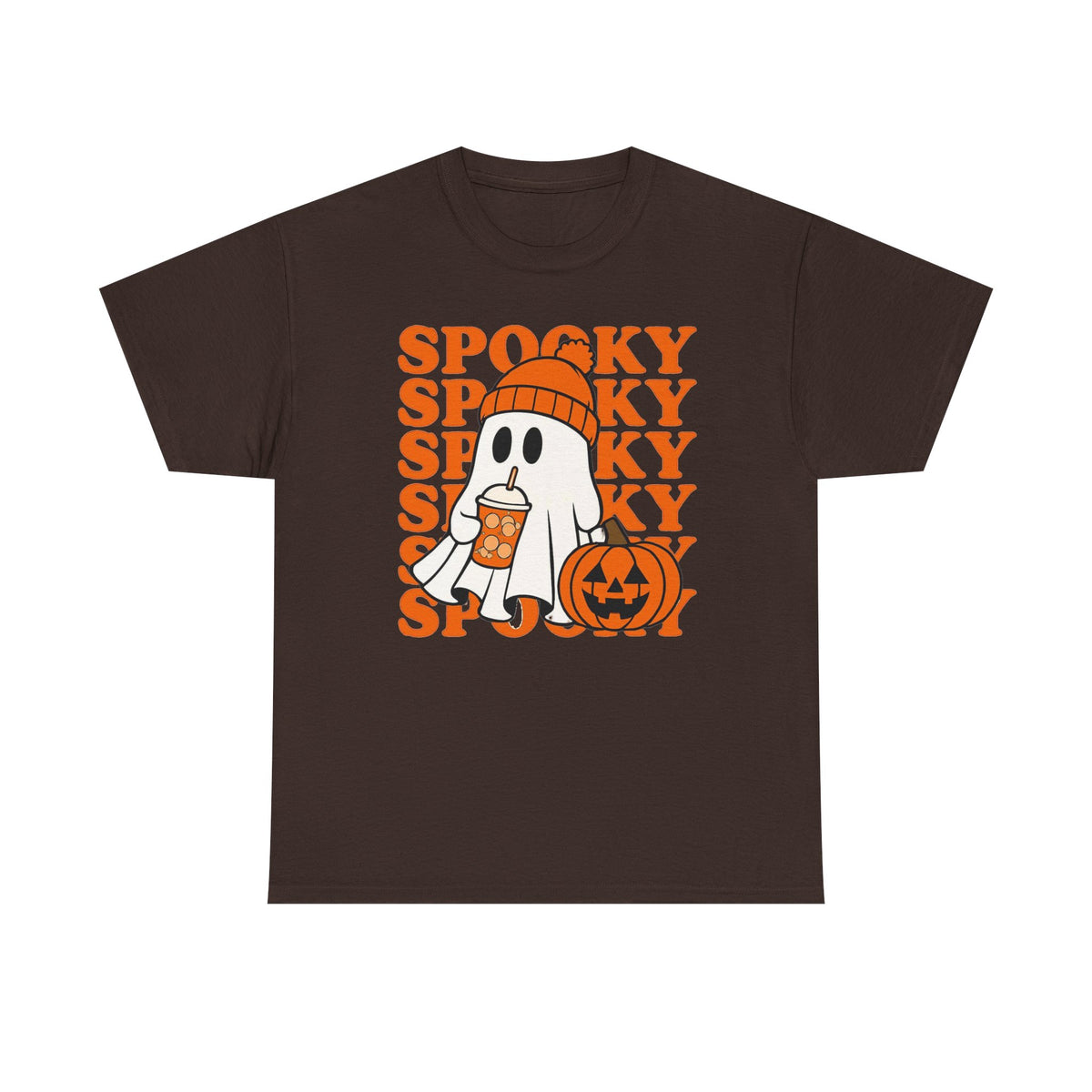 Spooky Ghost Pumpkin Tee — Halloween Graphic T-Shirt