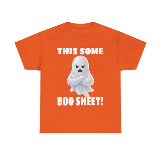 Funny Halloween T-Shirt - "This Some Boo Sheet!" Angry Ghost Tee