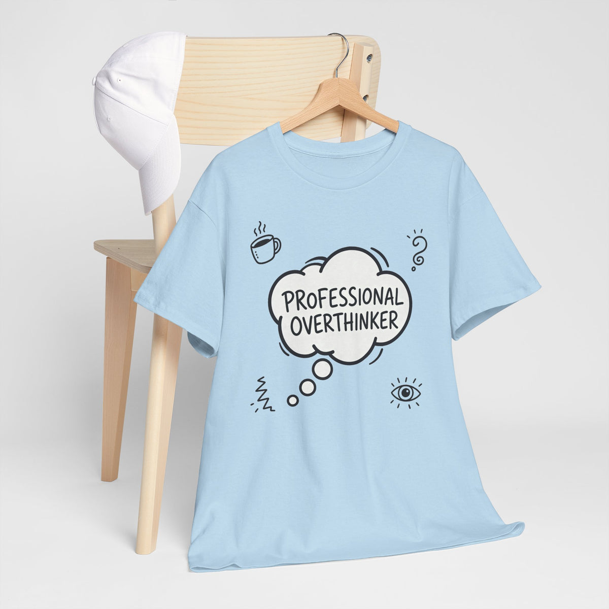 Professional Overthinker T-Shirt — Funny Graphic Tee for Thinkers