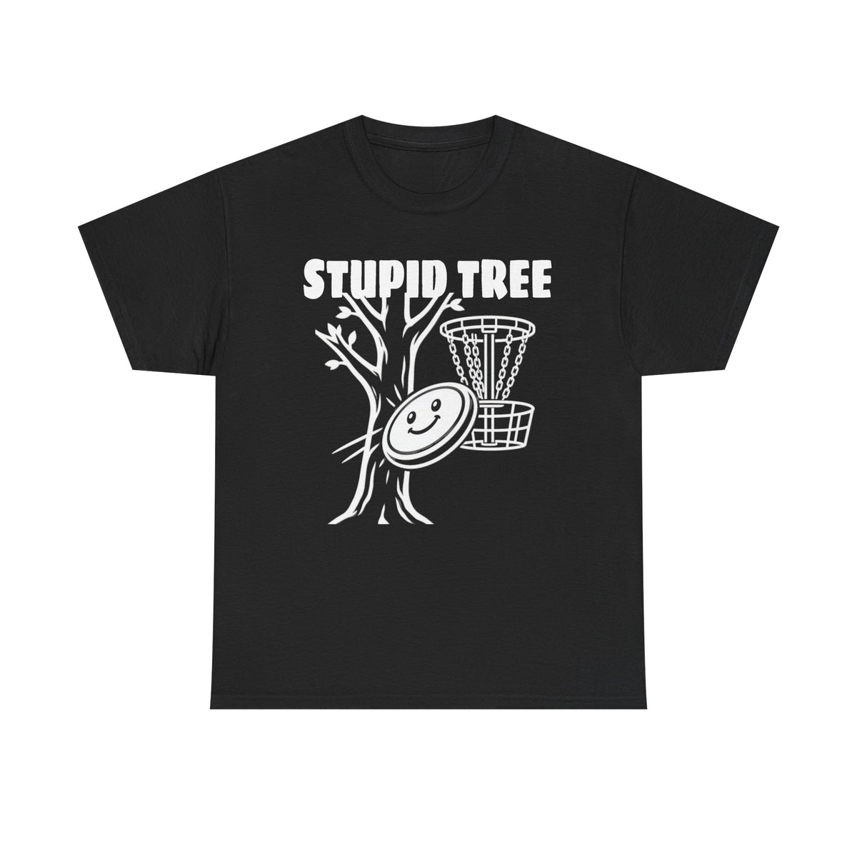Disc Golf 'Stupid Tree' Funny Graphic Tee
