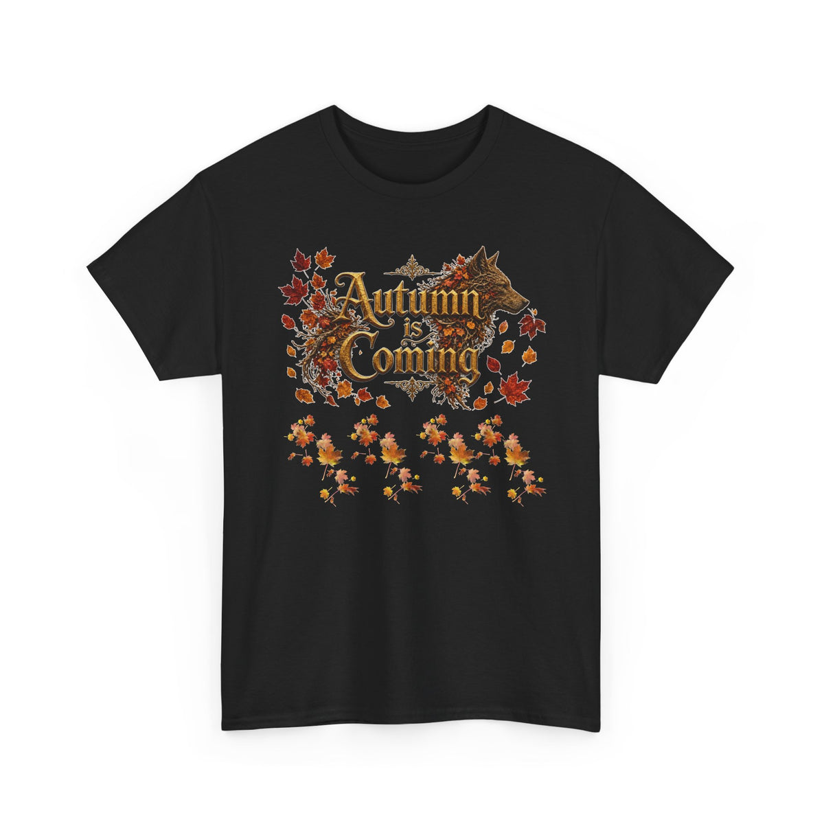 Autumn Is Coming Tee — Vintage Fall Leaves Shirt for Cozy Seasonal Style