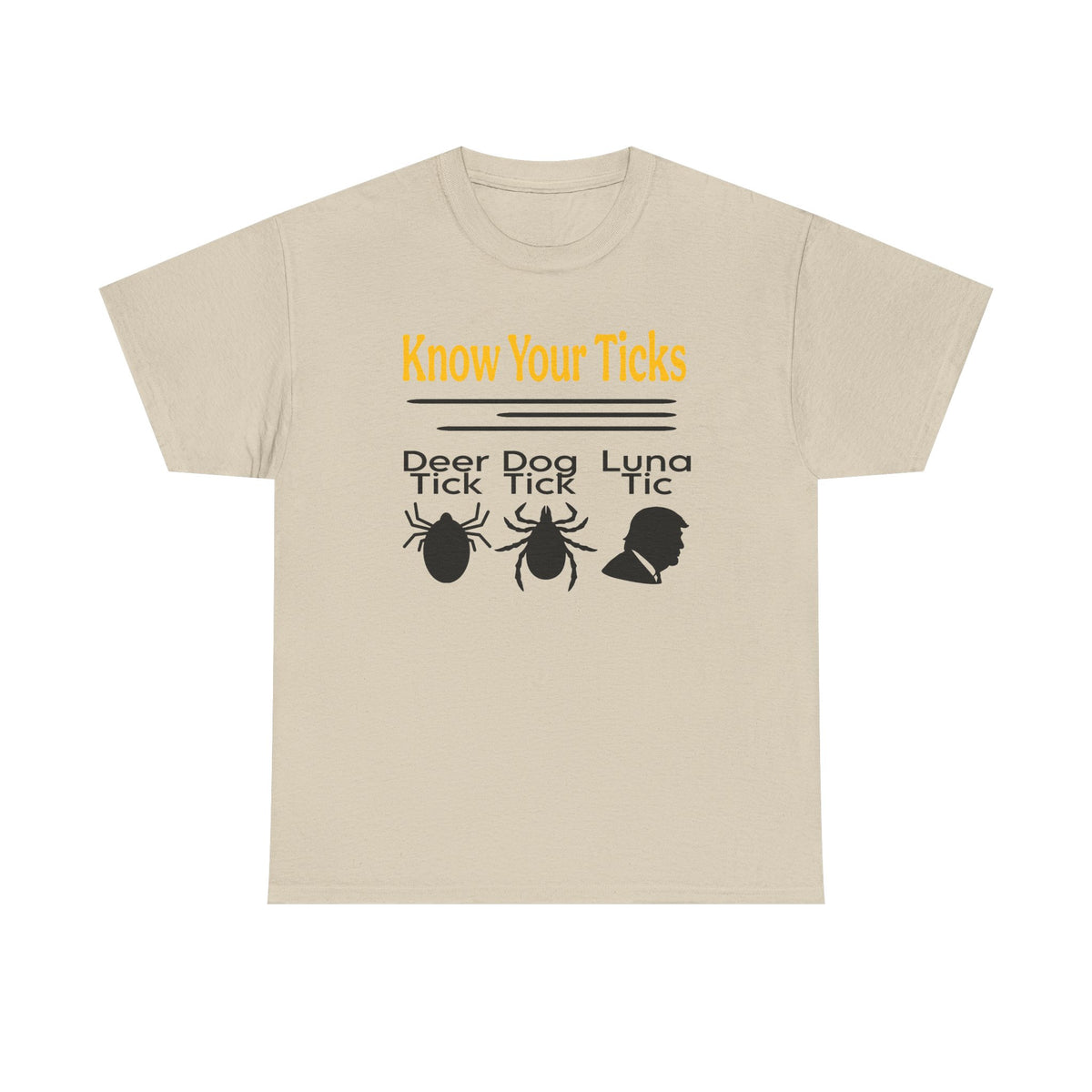 Know Your Ticks Tee — Tick Awareness Shirt (Deer, Dog, Luna)