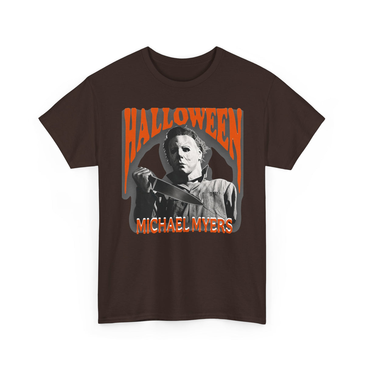 Halloween Horror Tee — Michael Myers Mask Graphic Shirt