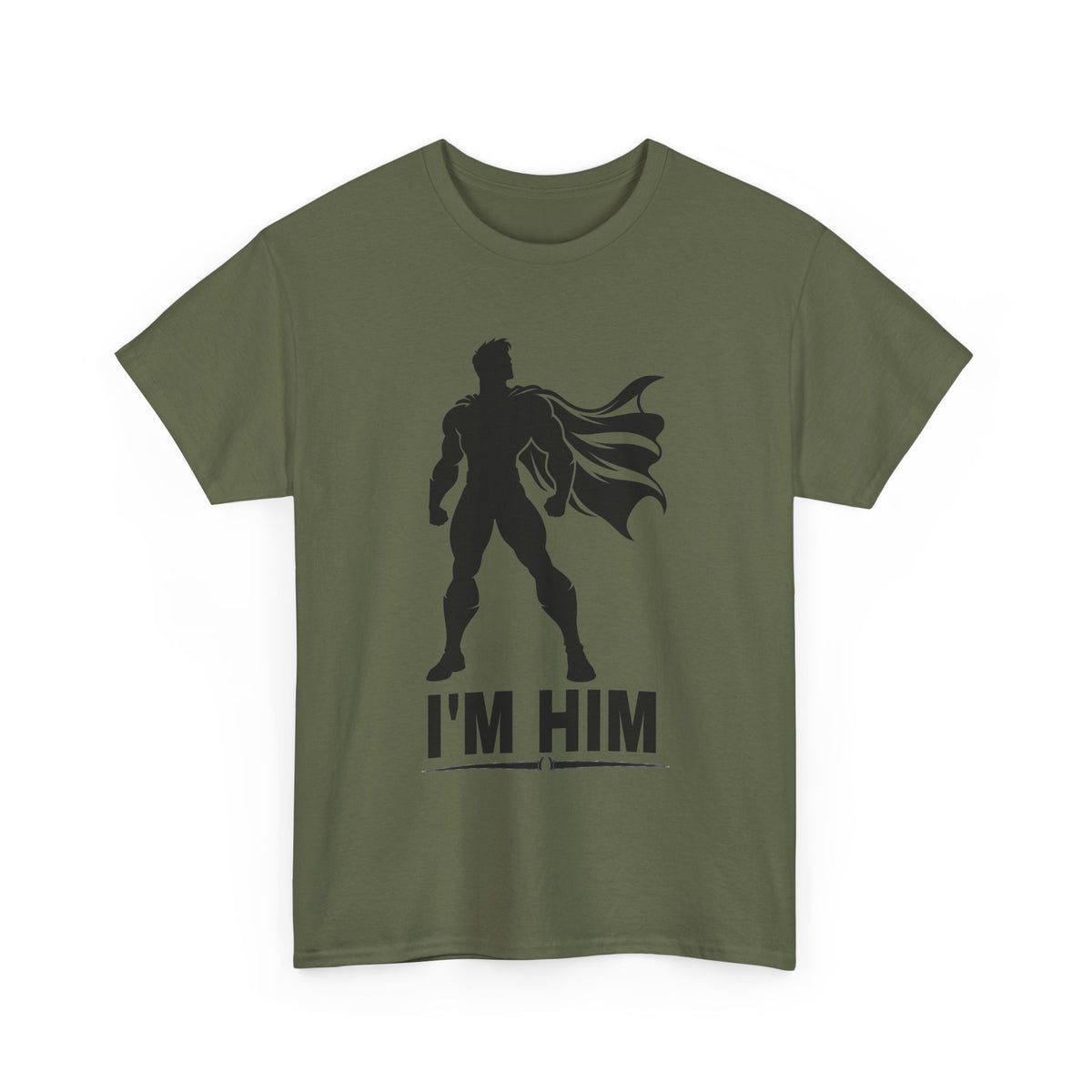 Superhero Silhouette Tee – "I'M HIM" Graphic Shirt for Fans & Gift Giving