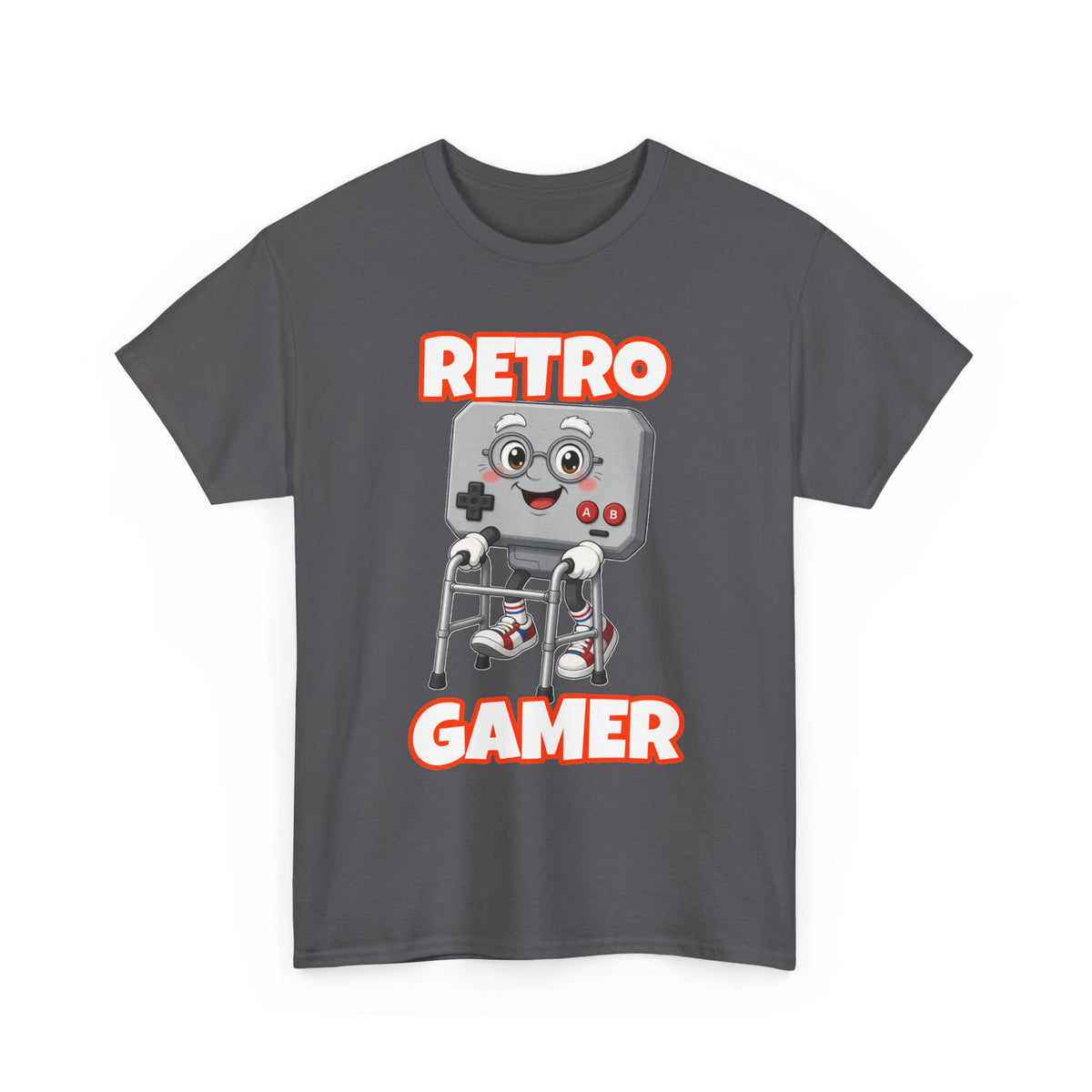 Retro Gamer T-Shirt — Vintage Game Controller Cartoon Graphic Tee