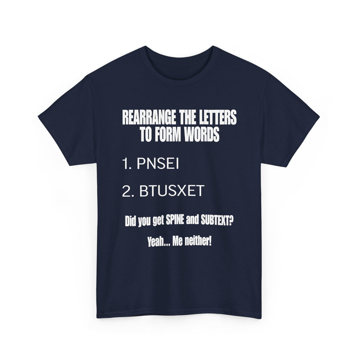 Funny Word Puzzle T-Shirt — "Rearrange the Letters" Brain Teaser Tee