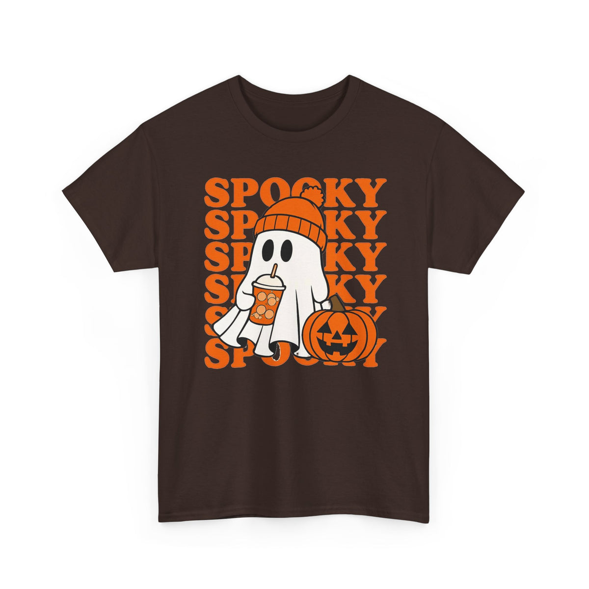 Spooky Ghost Pumpkin Tee — Halloween Graphic T-Shirt