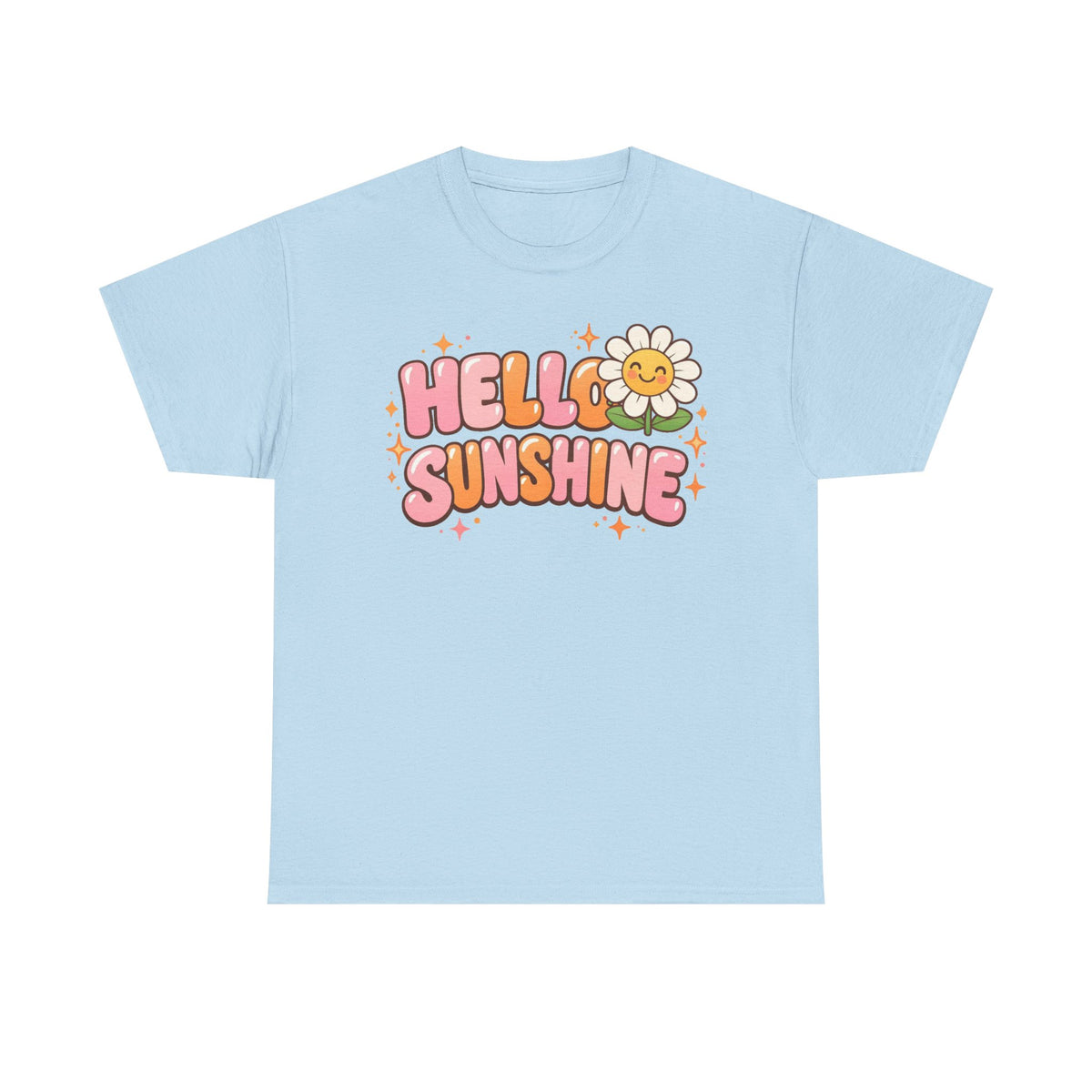 Hello Sunshine Daisy T-Shirt — Retro Cute Floral Graphic Tee