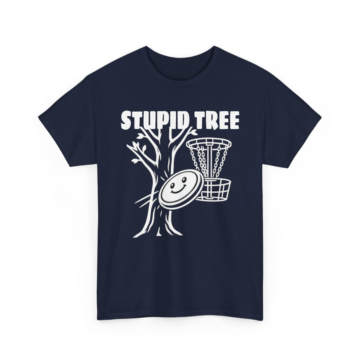 Disc Golf 'Stupid Tree' Funny Graphic Tee