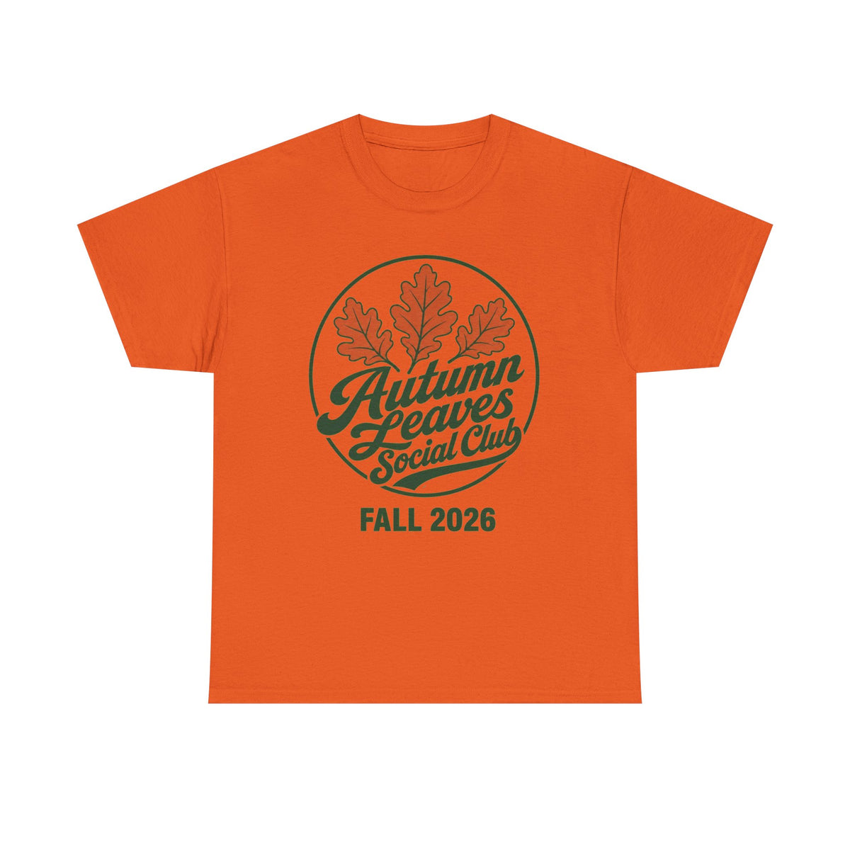 Autumn Leaves Social Club Tee — Fall 2026 Vintage Leaf Graphic T-Shirt