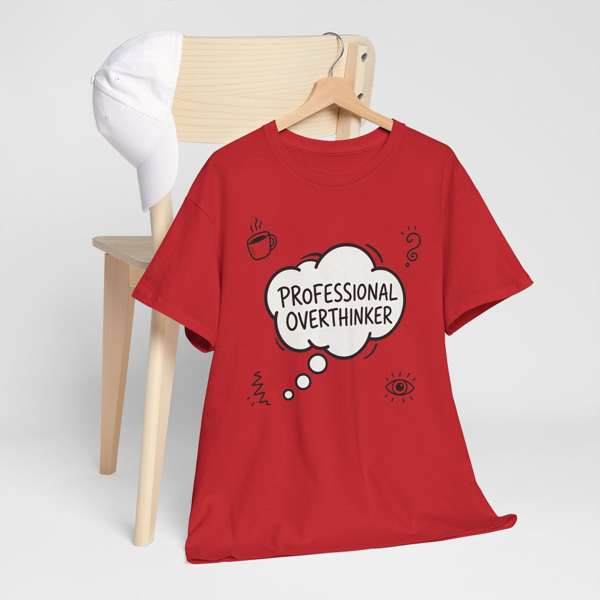Professional Overthinker T-Shirt — Funny Graphic Tee for Thinkers