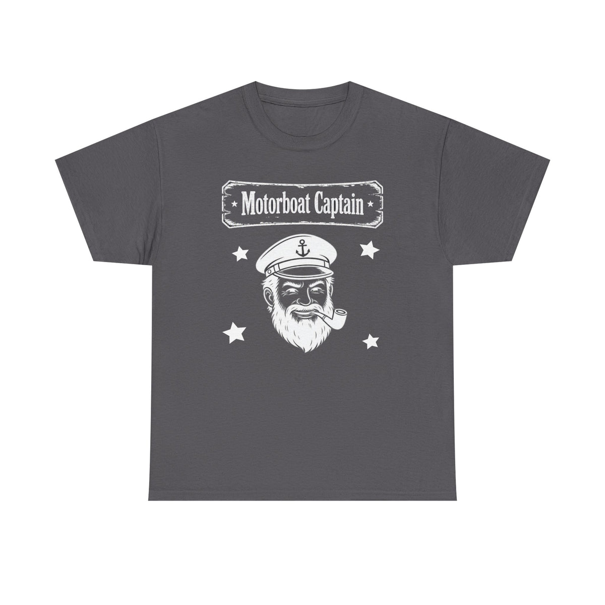 Motorboat Captain T-Shirt — Vintage Sailor Skull Graphic Tee