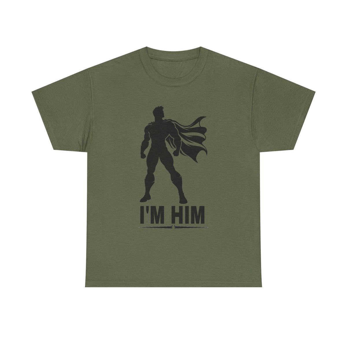 Superhero Silhouette Tee – "I'M HIM" Graphic Shirt for Fans & Gift Giving