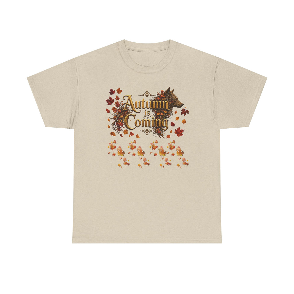 Autumn Is Coming Tee — Vintage Fall Leaves Shirt for Cozy Seasonal Style