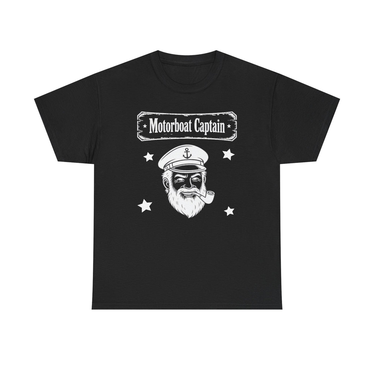 Motorboat Captain T-Shirt — Vintage Sailor Skull Graphic Tee