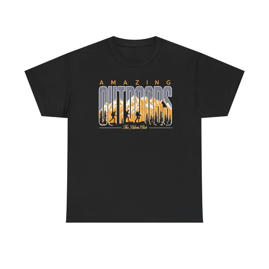 Amazing Outdoors T-Shirt — Scenic Mountain Camping Graphic Tee